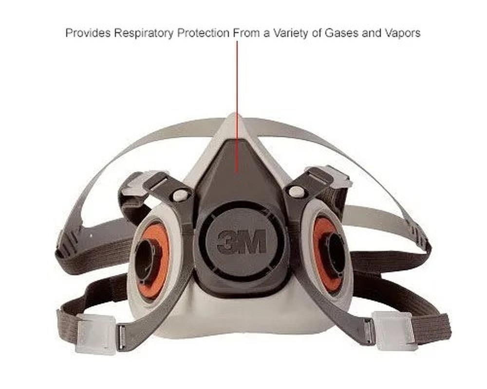 3M? Half Facepiece Reusable Respirator 6200/07025(AAD), Medium, 1 Each