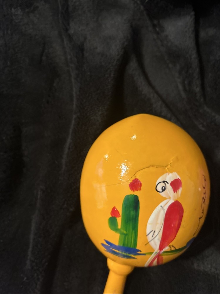 Two Hand Painted Maracas From Mexico ￼