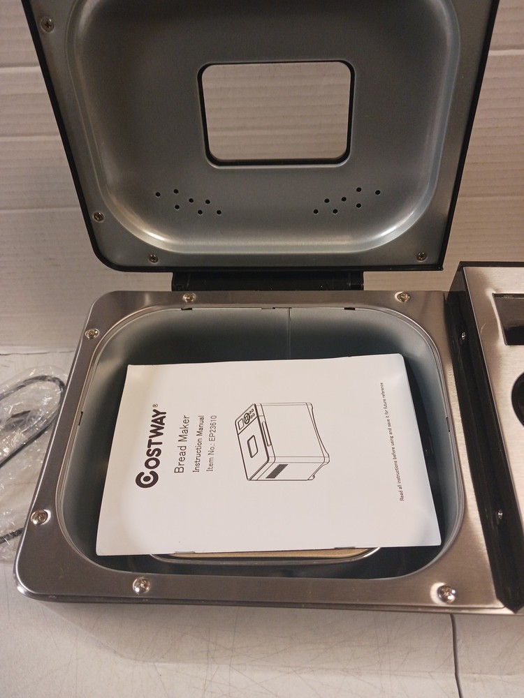 Costway Automatic Stainless Steel Bread Machine 19 Programs