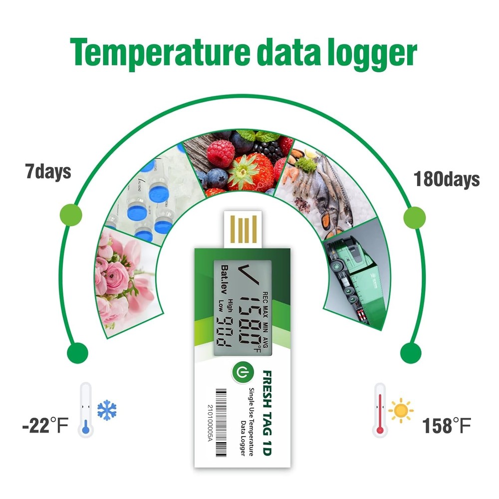 Freshliance USB Temperature Data Logger 30-Day Cold Chain