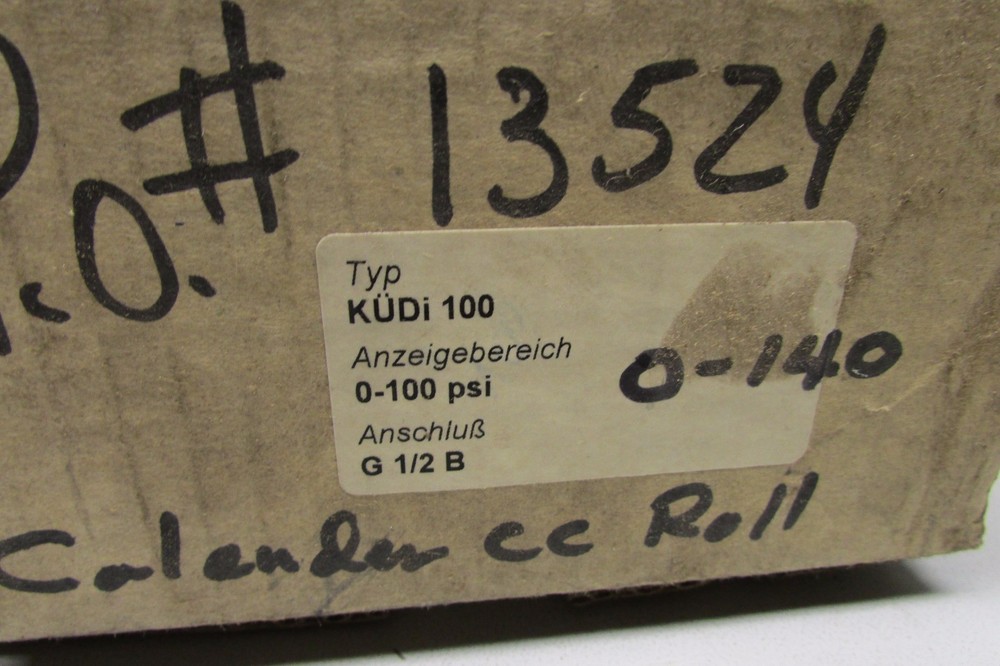Kusters 220-05926 St-1030.3671 Differential pressure manometer 0-140 PSI
