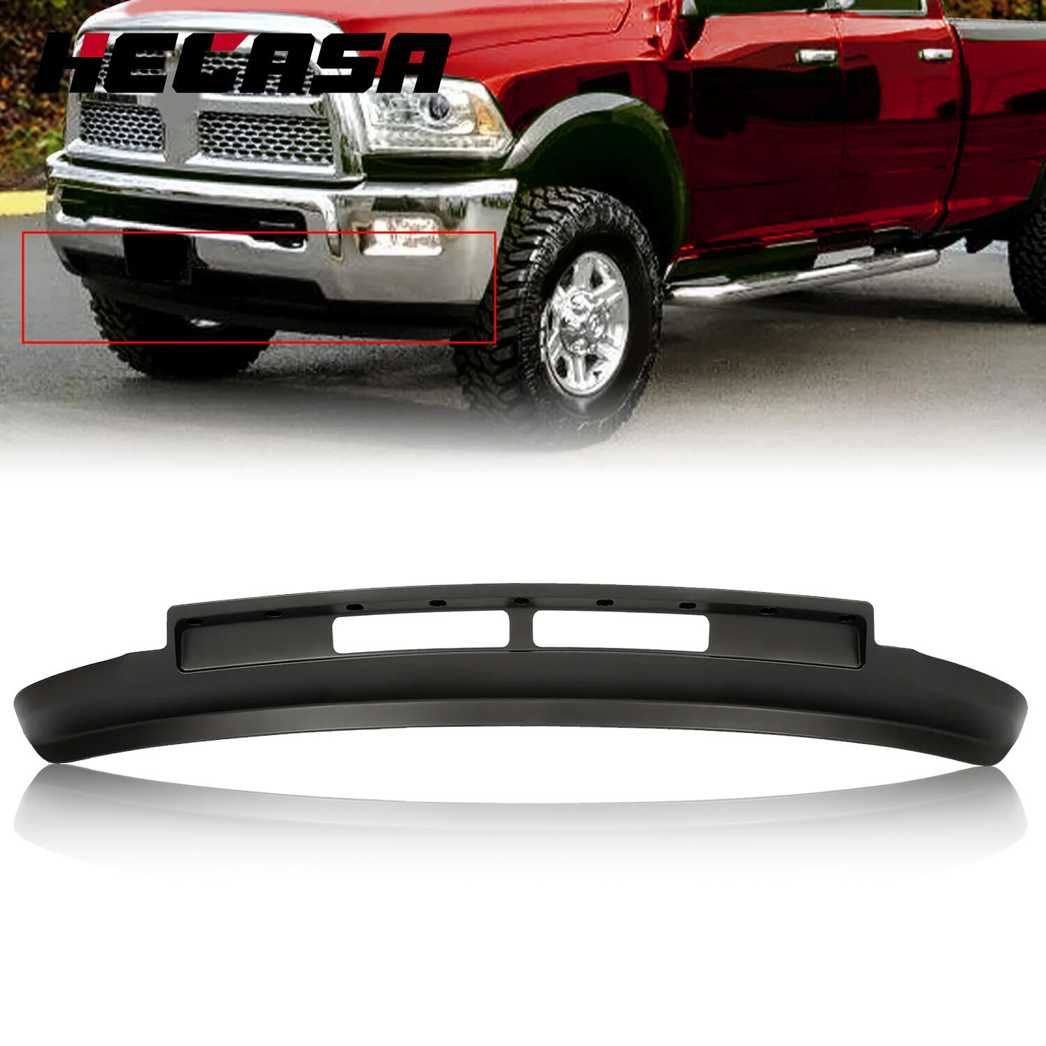 Black Front Lower Valance Panel For 13 14 15 16 17 18 Dodge Ram 2500 3500 Pickup