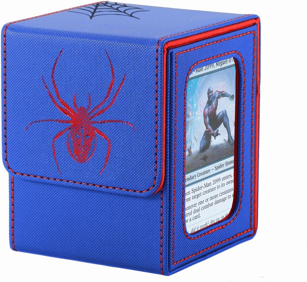 MTG Deck Box, Double Display Window MTG, Commander Deck Box Fits 120+ Single Sle