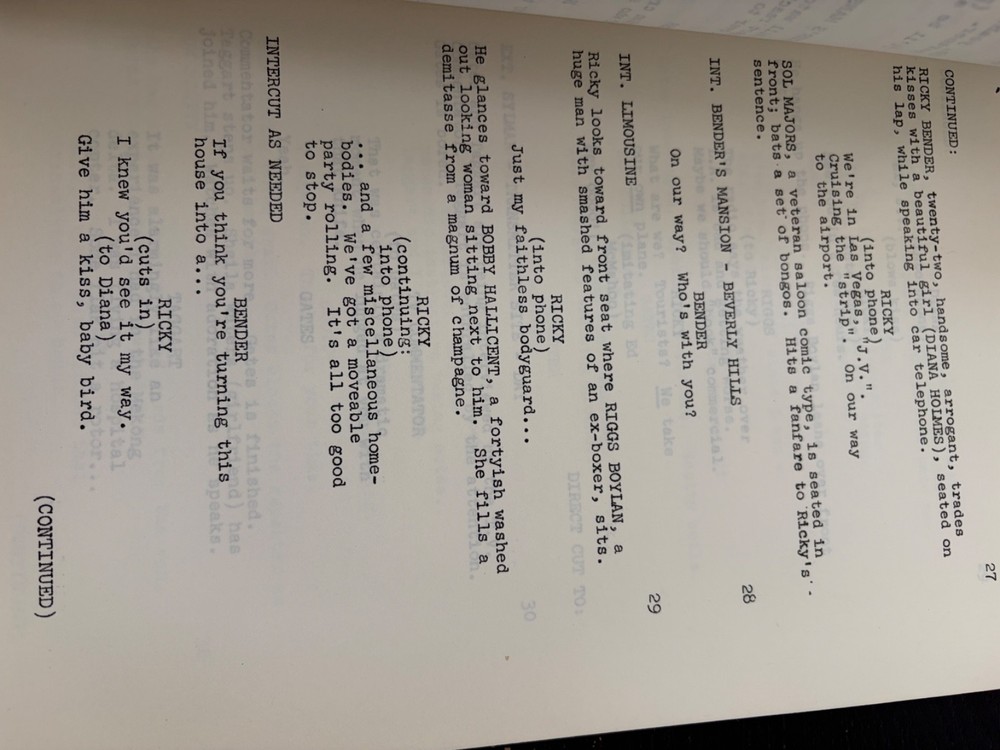 FLIGHT TO HOLOCAUST MADE FOR TV MOVIE SCRIPT 1976 ORIGINAL SCRIPT PATRICK WAYNE