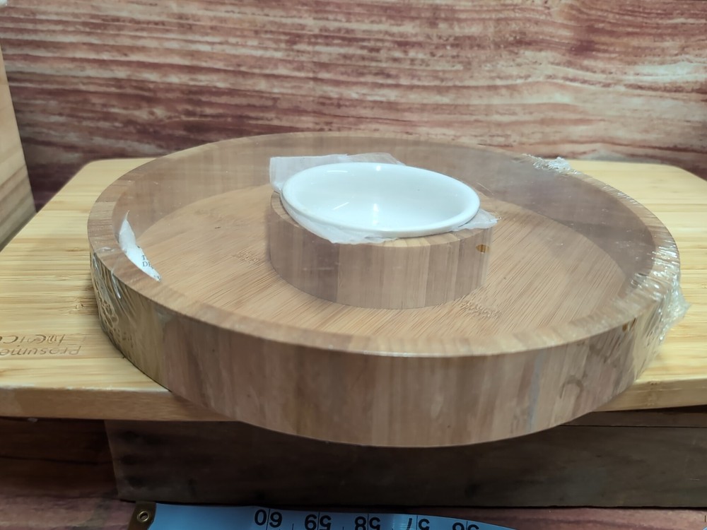 Chip & Dip Serving Tray. Gourmet Bambo New