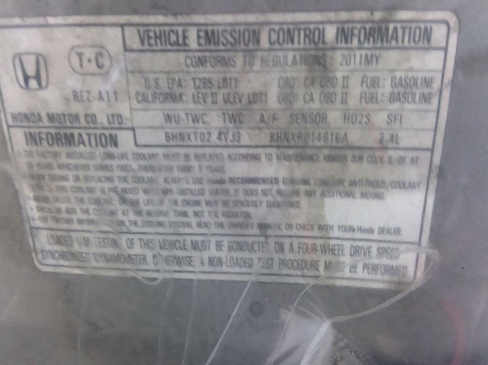 CR-V 2011 Transmission Shift 982042