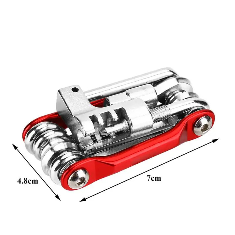 1PCS 6 - in - 1 Hex Nut Driver Folding Socket Wrench Multi - tool Set