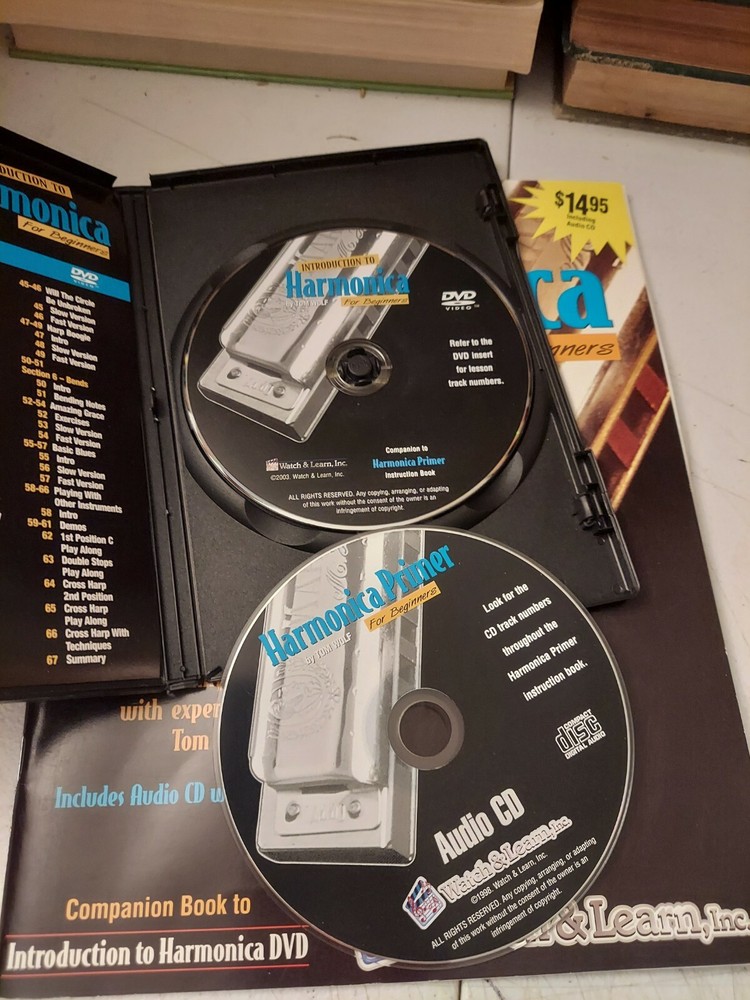 Watch & Learn Harmonica Primer Book/CD & Introduction To Harmonica DVD