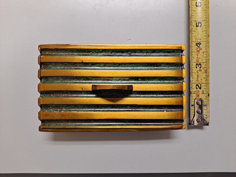 Pal-Bell Oppenheim Israel Enameled Solid Bronze Box by Maurice Ascalon