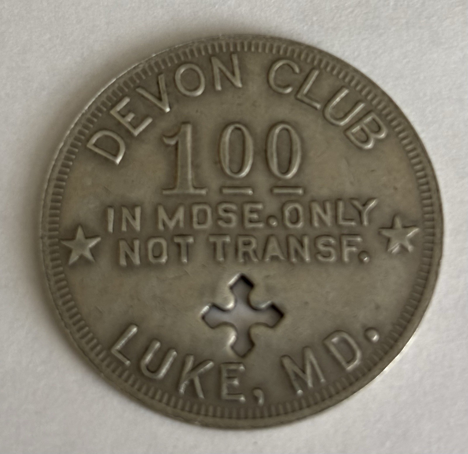 1911 Luke Maryland Devon Clubhouse script Tokens Entire Set coal mine Westvaco