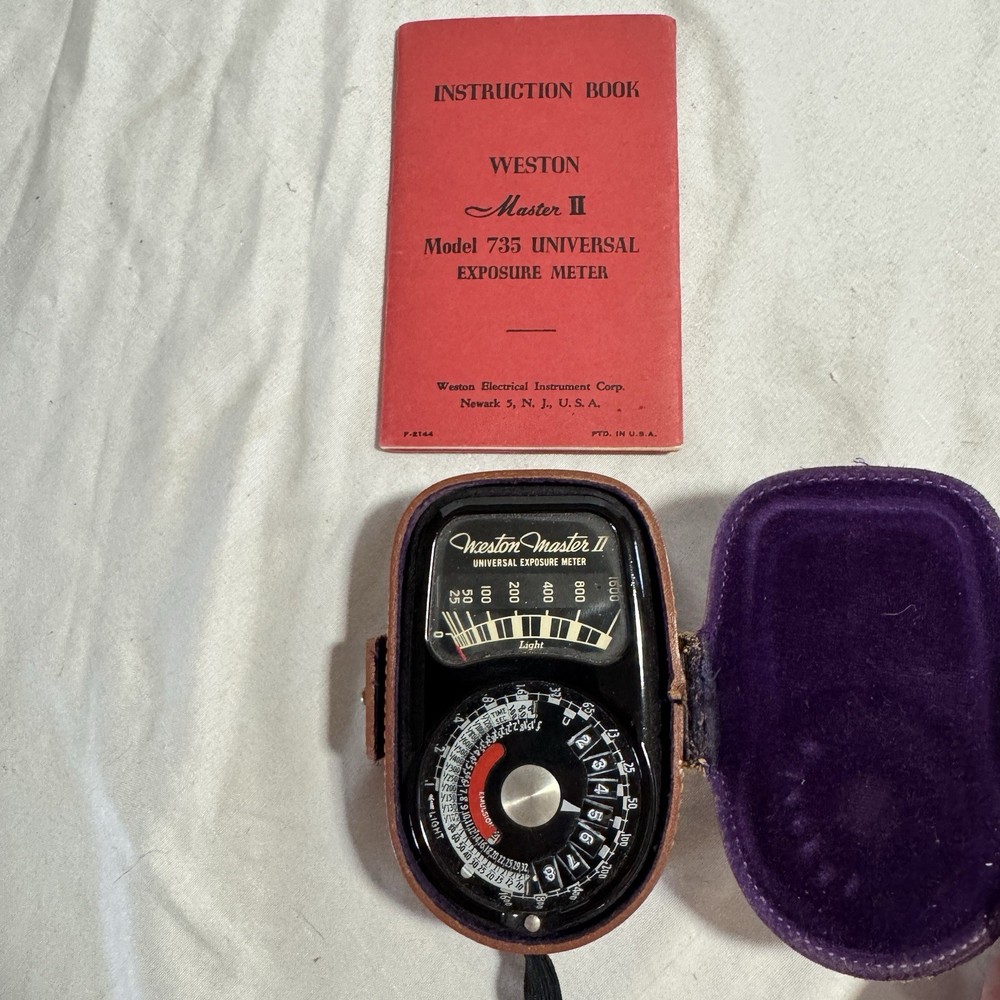Weston Master II Model 735 Universal Exposure Meter Photo Light Meter