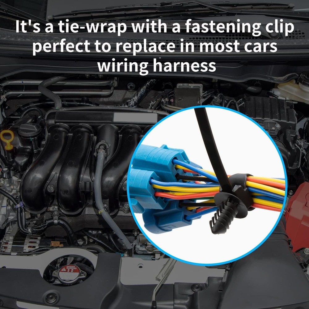 210 PCS Universal Nylon Push Mount Zip Ties Assorted Sizes, Heavy Duty Nylon ...