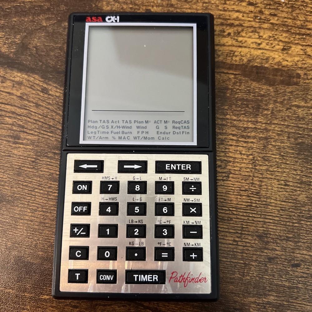 Air Classics ASA CX-1a Pathfinder Flight Computer & Calculator Powers On & Calcs