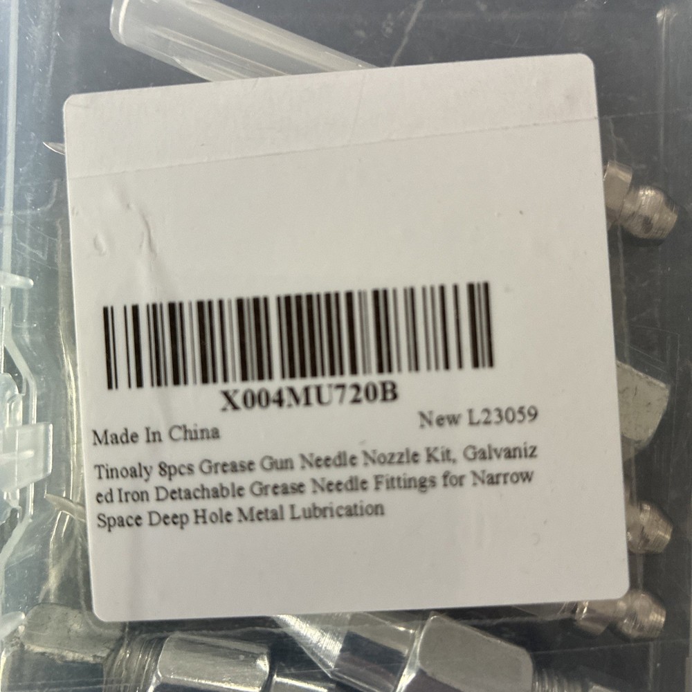 8pc Grease Gun Needle Nozzle Kit