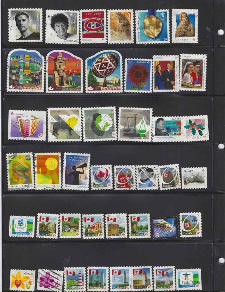 Canada 2004-2011 Used Collection 146 Different Stamps