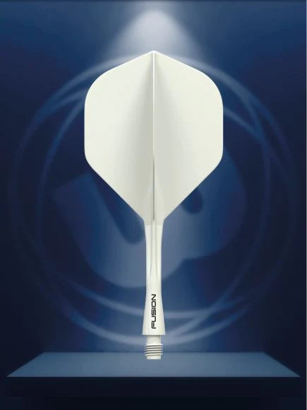 Winmau Fusion Integrated Flight & Shaft Solid White Intermediate