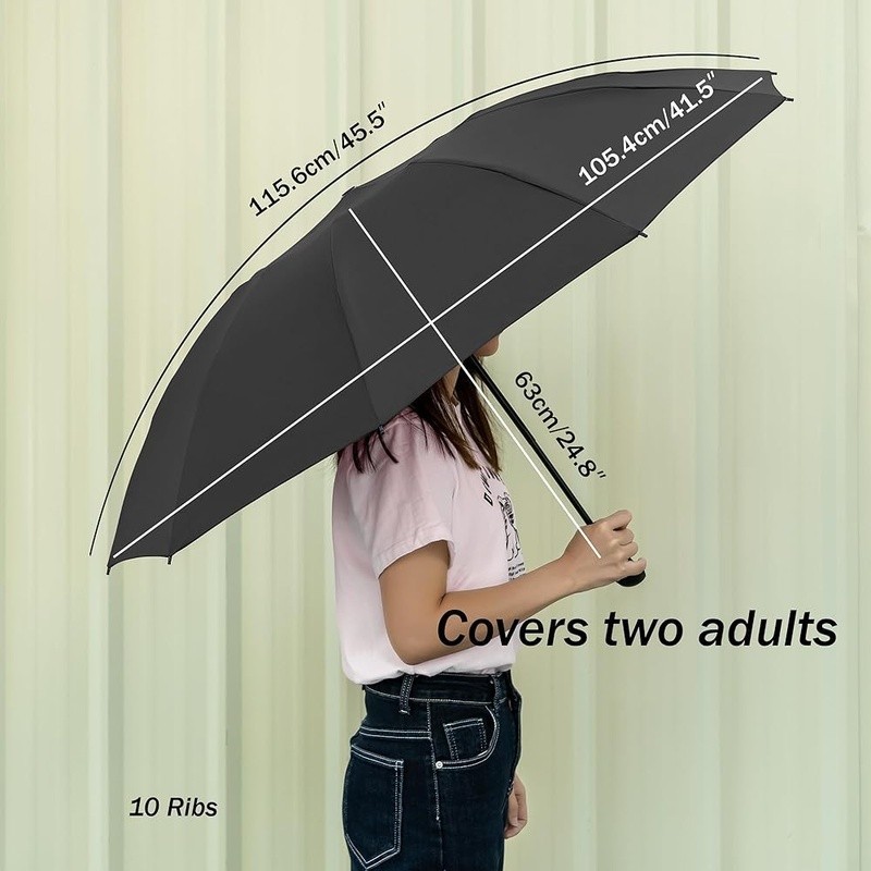 Compact Reverse Folding Umbrella Wind Resistant Automatic Travel Umbrella New