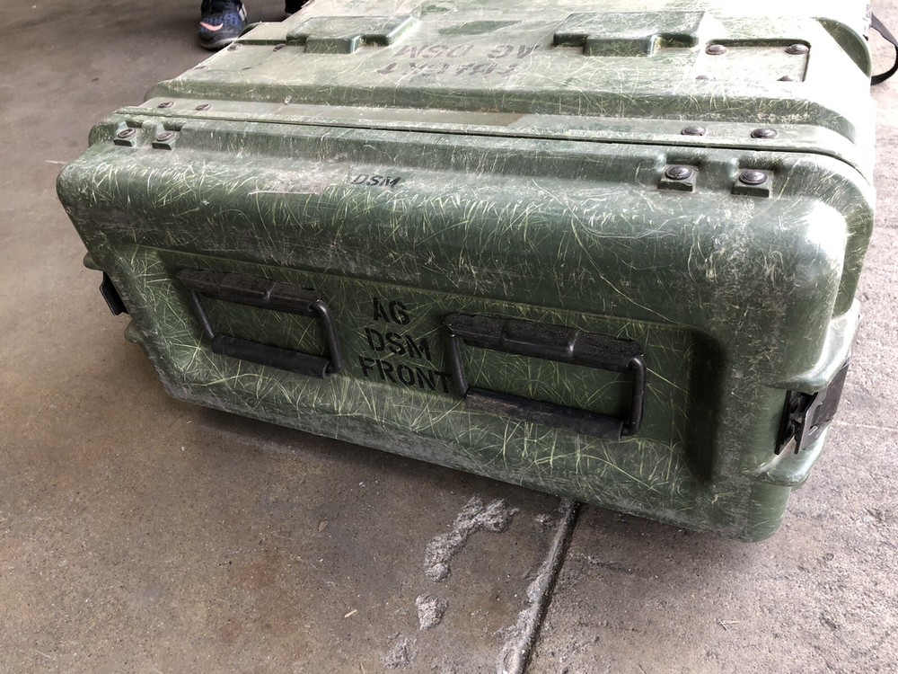 Hardigg Style Rack Mount Case General Dynamics Military Electronics Crate 36.5"