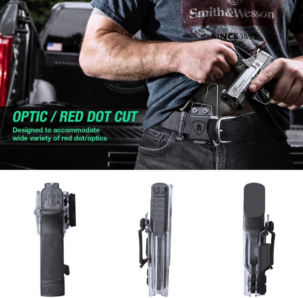 IWB Clear Holster Optic Cut&Claw For Springfield Hellcat/Hellcat RDP/Hellcat OSP