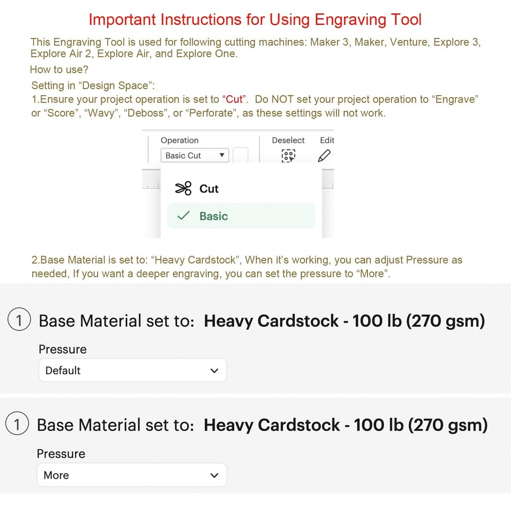 Engraving Tip + Scoring Tip + Fine Debossing Tip + QuickSwitch Housing for Cr...