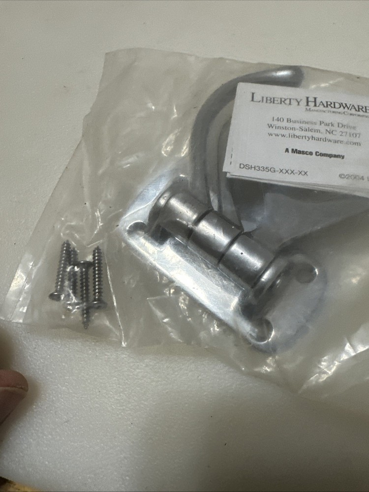 Liberty Hardware Hinged Triple Pronged Hook, Chrome, 1 pack