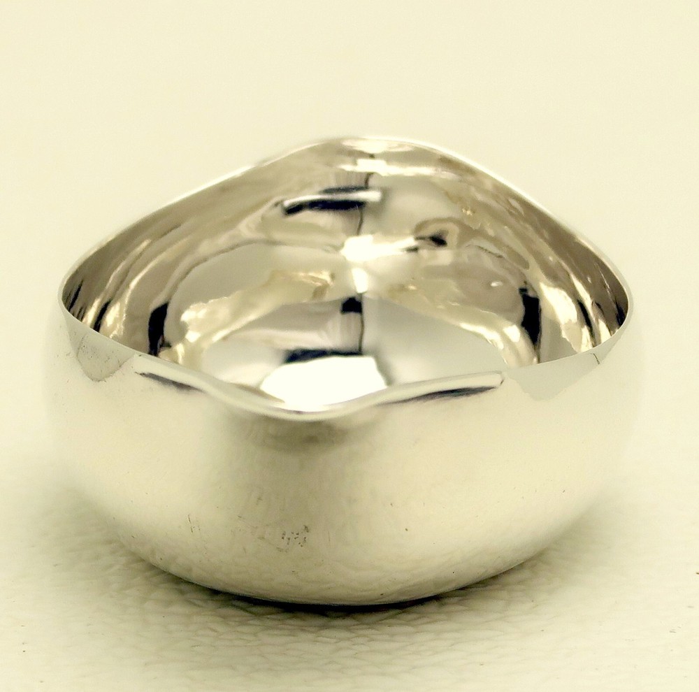 English Sterling Silver Pap-boat Date-marked 1806 MF Script monogram