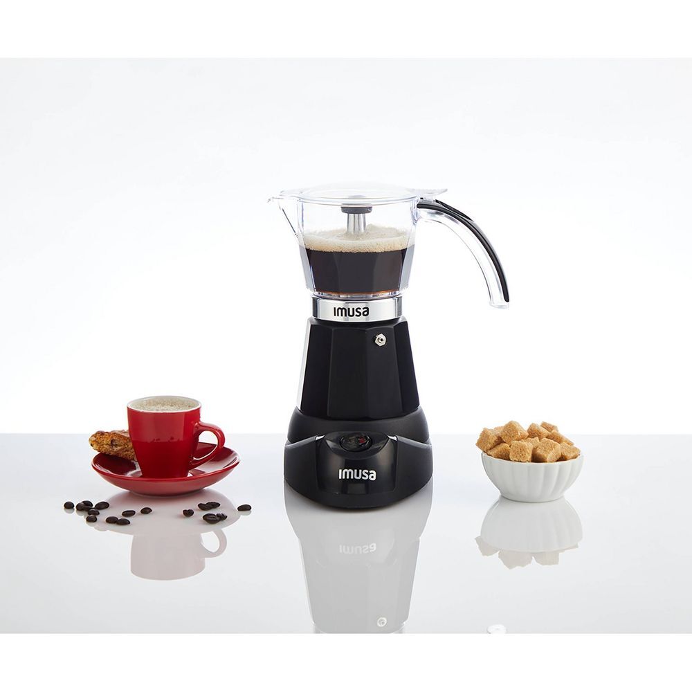 IMUSA Aluminium Espresso Maker Black