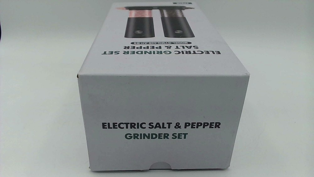 Gravity Electric Black Salt And Pepper Grinder Mill Shaker Adjustable Automatic