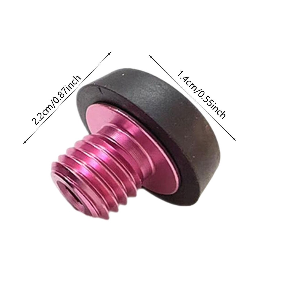 Billiards Cue Bottom Plug Protection Pad Replacement, Screw