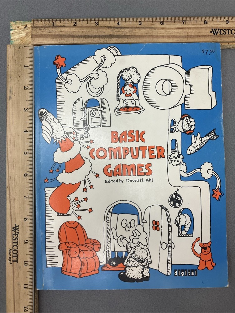 101 Basic Computer Games 1974 Code Book David H. Ahl Paperback Designer