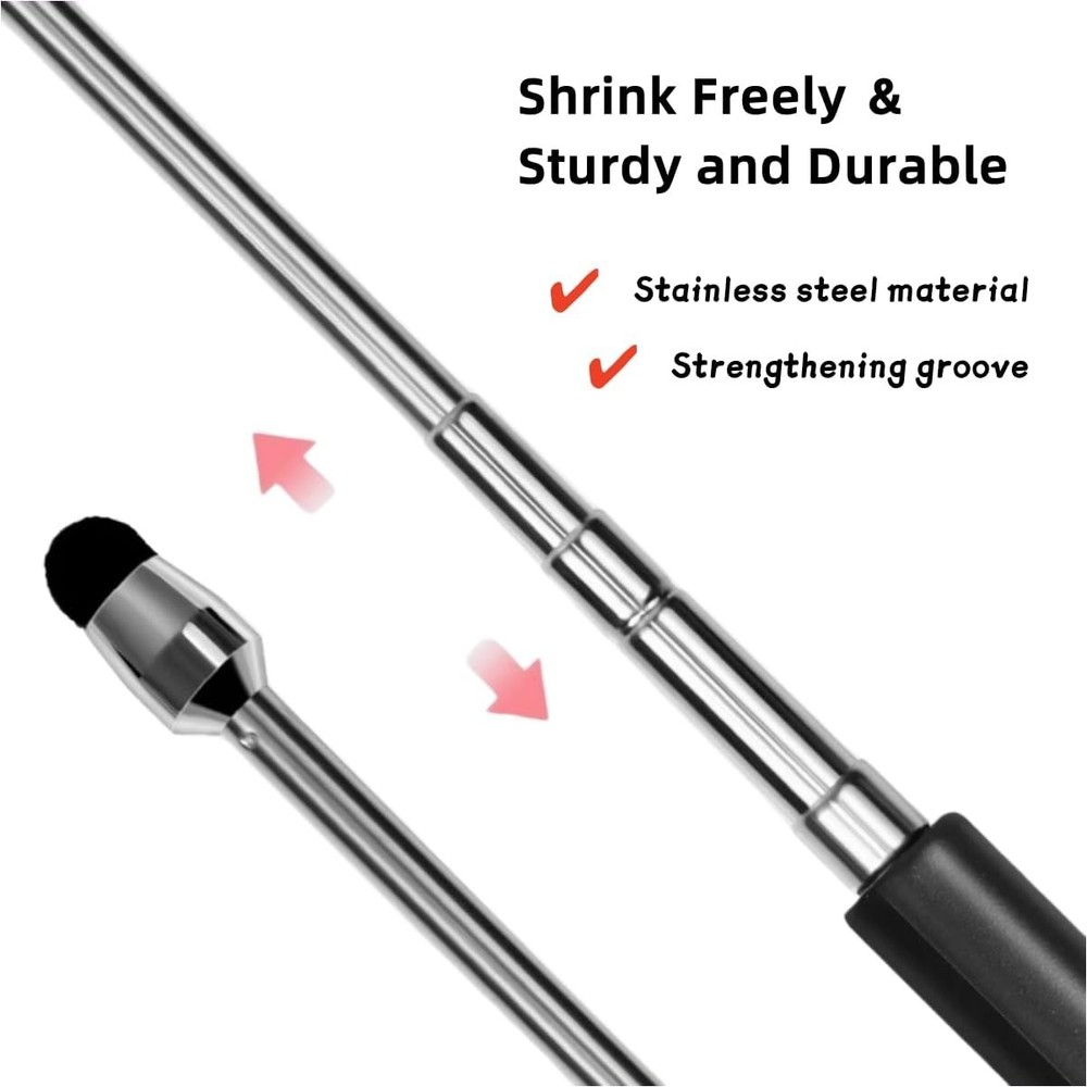 High Sensitivity Retractable Stylus Pen - Ideal for Professionals and Educators