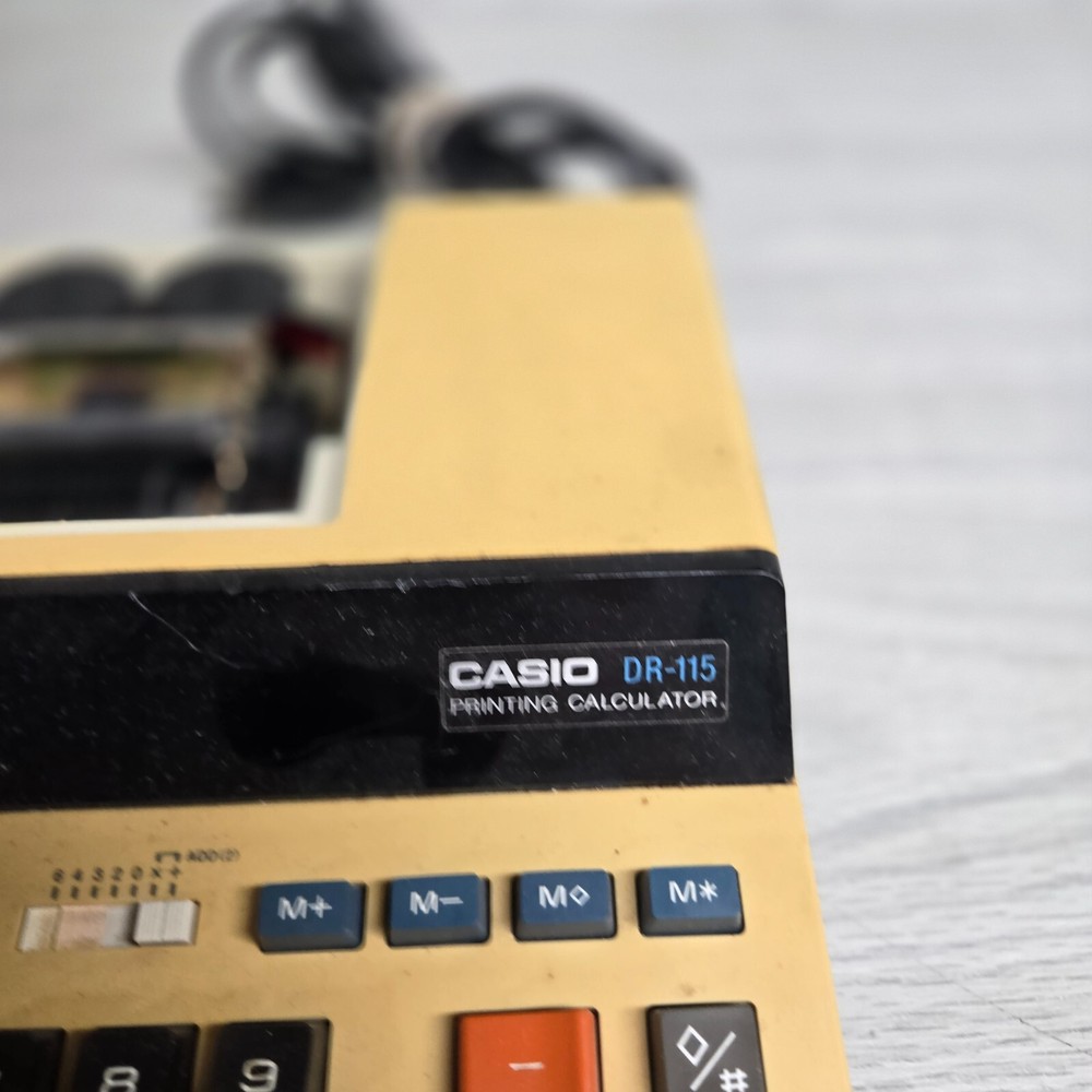 Casio Printing Calculator DR-115 Tax & Exchange Adding Machine *CAN'T TEST*