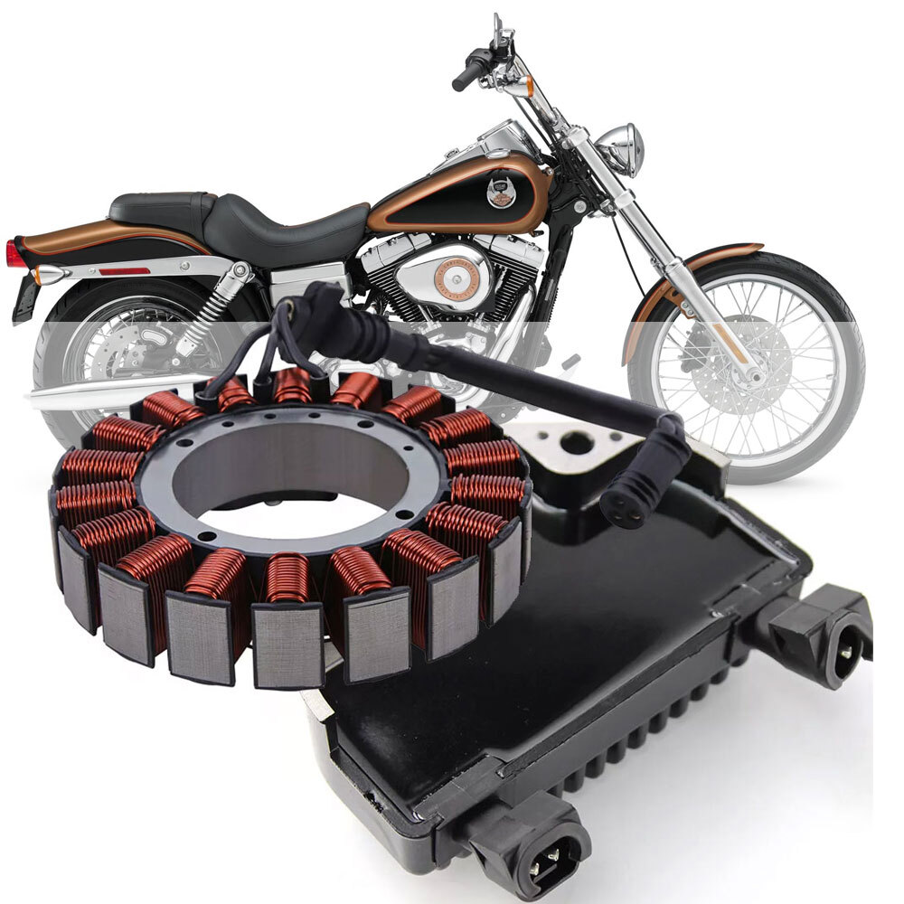 Stator and Voltage Regulator Rectifier For Harley Wide Glide Super Glide 08-16