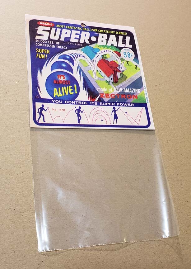 Wham-O Super Ball Empty Package 1965 type
