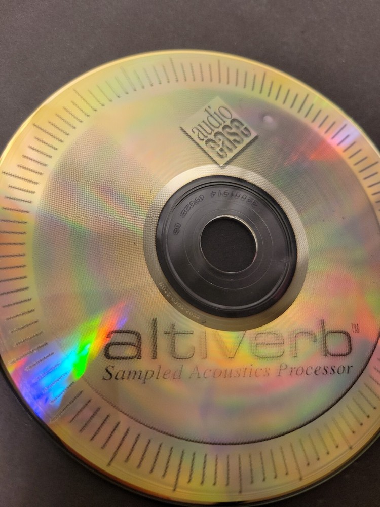 Altiverb 5 Audio Case Disc Only Sampled Acoustic Processor