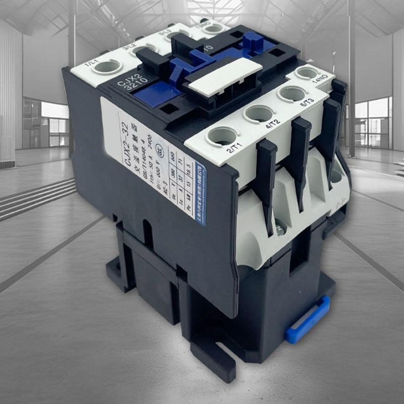 Low Voltages Contactor CJX2-3210 Din Rail Mounted Normal Open Contactor