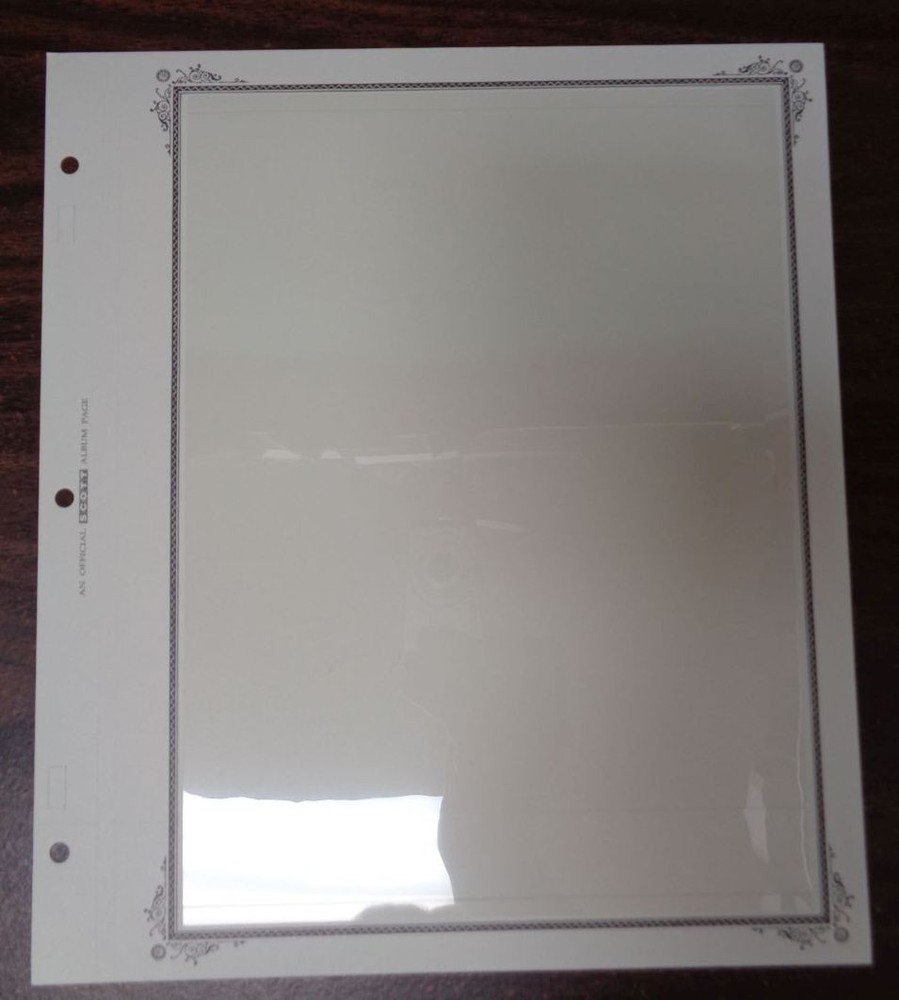 1 row pocket Scott Specialty Hingeless Stock pages Stocksheets Advantage X10 NEW