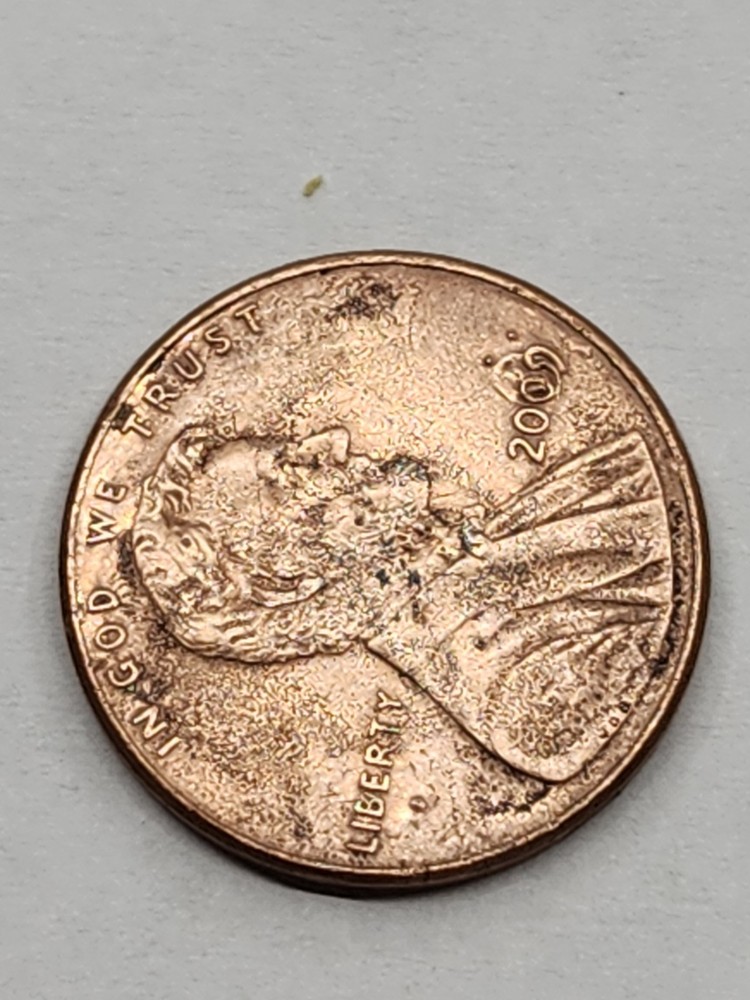 2009 Lincoln Bicentennial Cent – “Prof. Life” – Error Die – No Mint Mark Cleaned