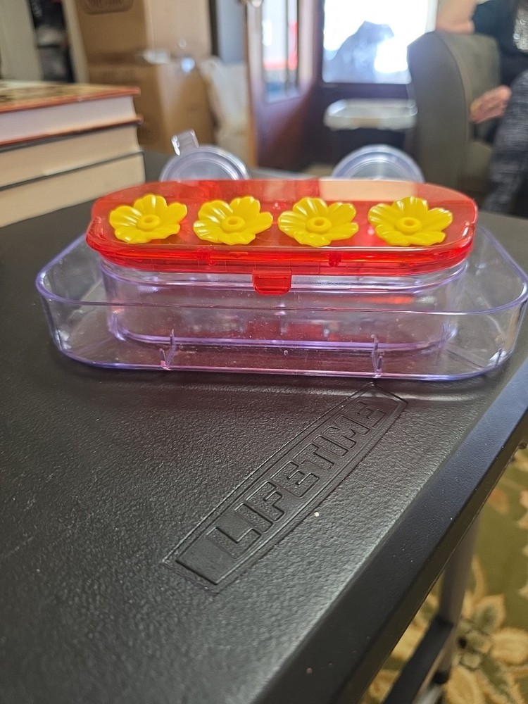 Window Mount Hummingbird Feeder New Without Box