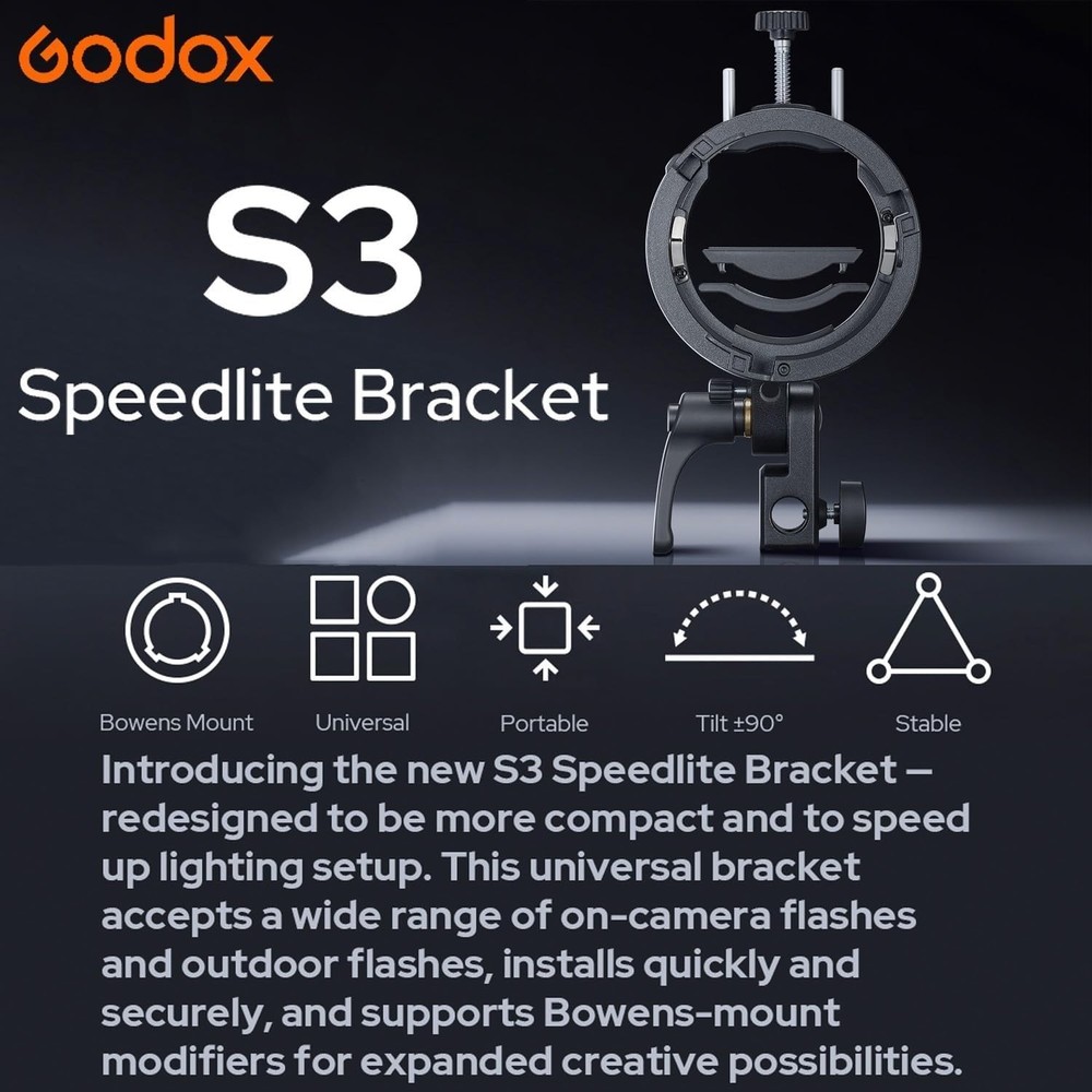 S3 Upgraded L-Type Speedlite Bracket for Enhanced Stability and Lighting Control