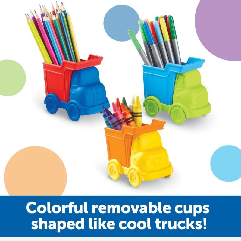 Learning Resources Create-a-Space Kiddy Center Trucks - Arts and Craft Organizer