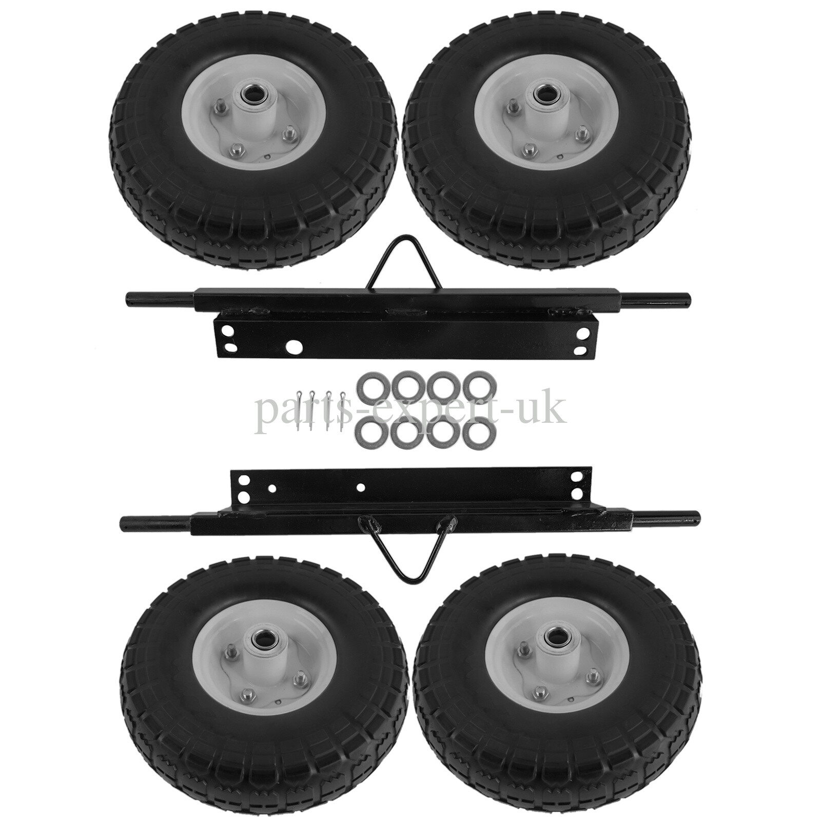 NEW Wheel Kit All Terrain Solid Never Flat Tires for Honda Generator EU3000is