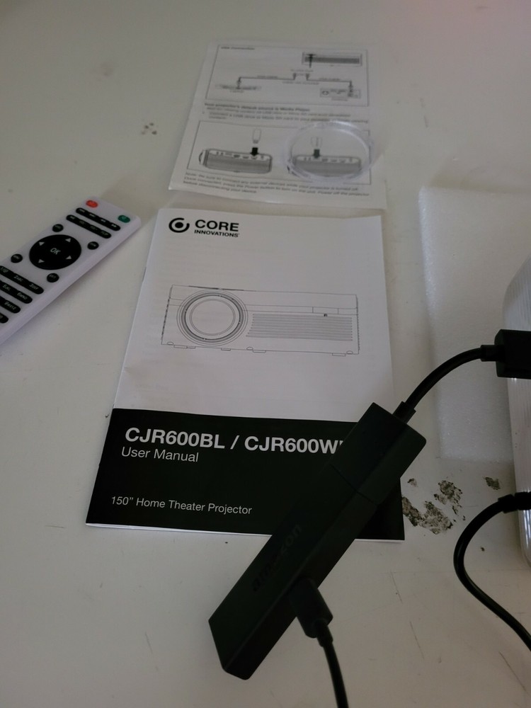 Core Innovations - 150LCD Home Theater Projector - White