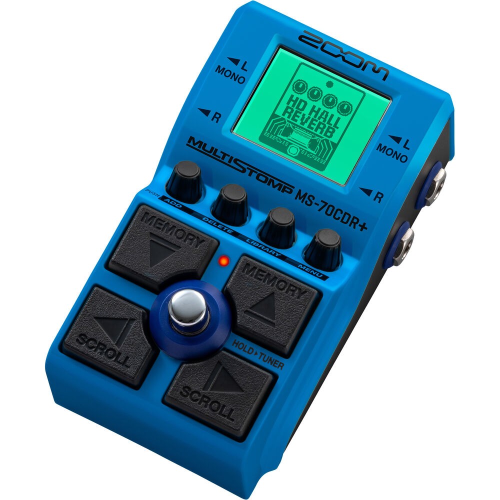 Zoom MS-70CDR+ Multi-FX Pedal + Balanced Interconnect, Bundle
