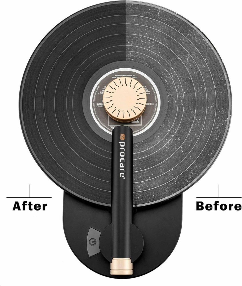 Ultimate Vinyl Record Cleaning Solution: Machine, Brushes & Dust Blower Included