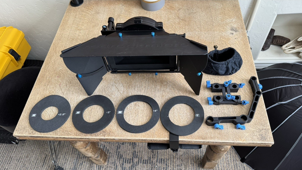 Redrock Micro Matte Box Bundle with Hard Case, 15mm, 19mm mount.