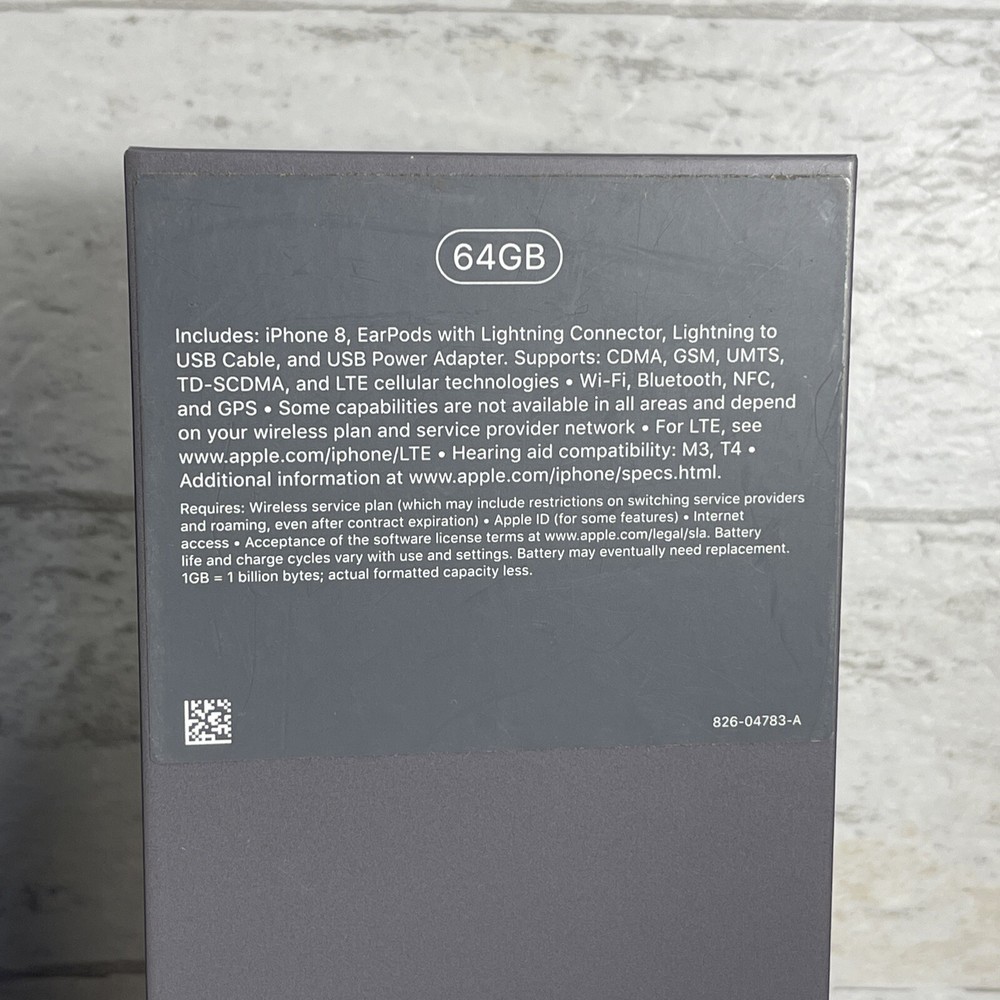 Apple iPhone 8 Space Gray 64gb Retail Empty Box Only NO PHONE Good Condition