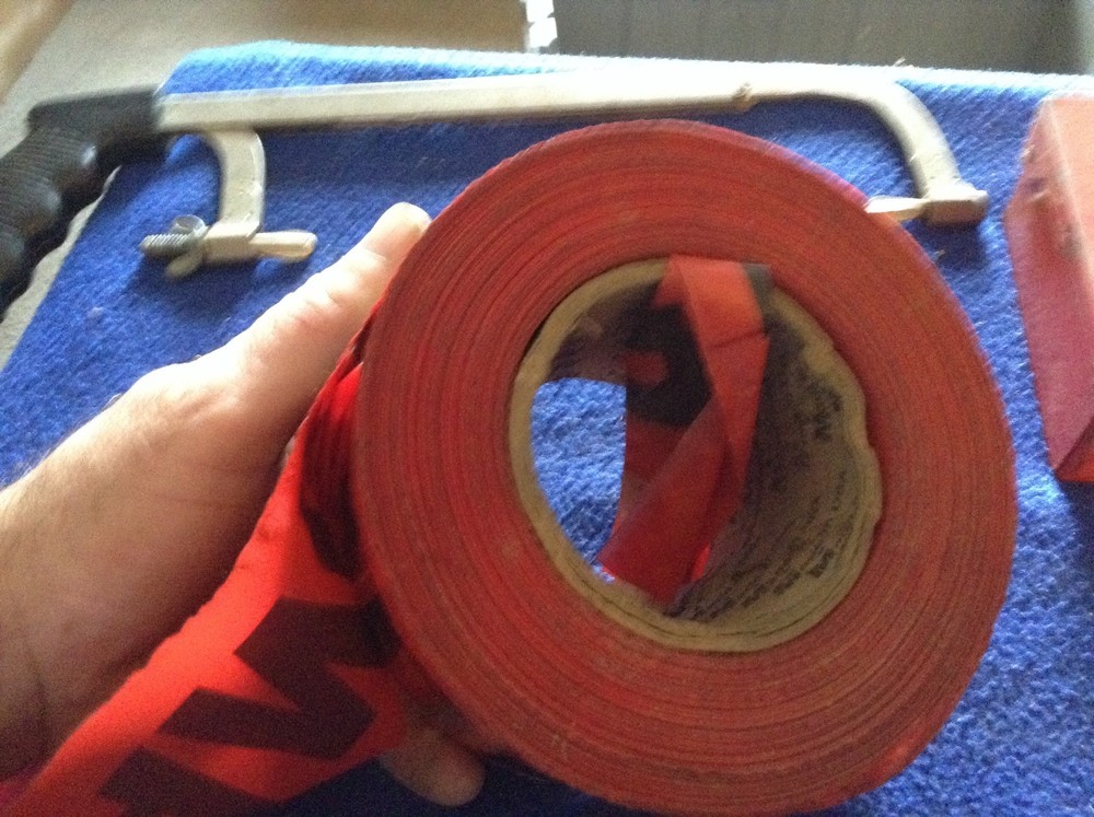 Plastic Red Danger Tape