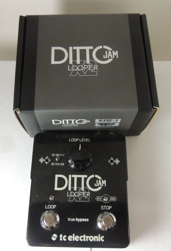 TC Electronics Ditto x2 JAM Looper Effects Pedal w/Original Box & Mic