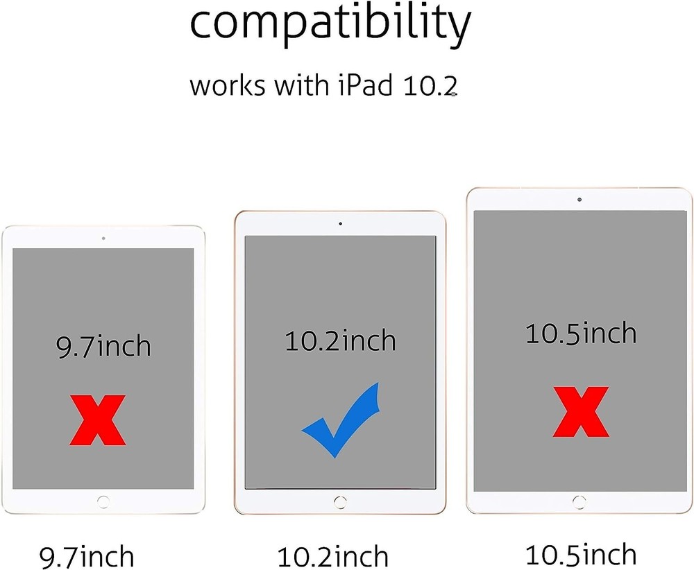 5-Pack HD Clear Tempered Glass Screen Protector For iPad 10.2 7th 8th 9th Gen